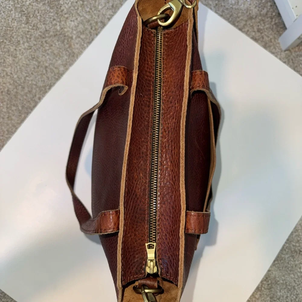 Portland Leather Goods Crossbody Tote (Mini - 12”) - Picture 3 of 13